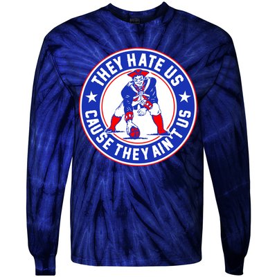 Football Champions They Hate Us Cause They Ain't US New England Tie-Dye Long Sleeve Shirt