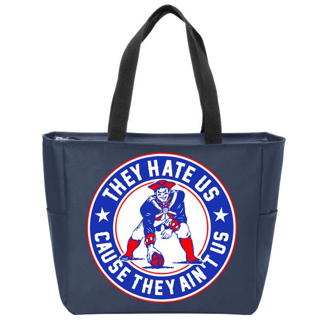 Football Champions They Hate Us Cause They Ain't US New England Zip Tote Bag