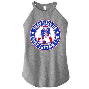 Football Champions They Hate Us Cause They Ain't US New England Women's Perfect Tri Rocker Tank