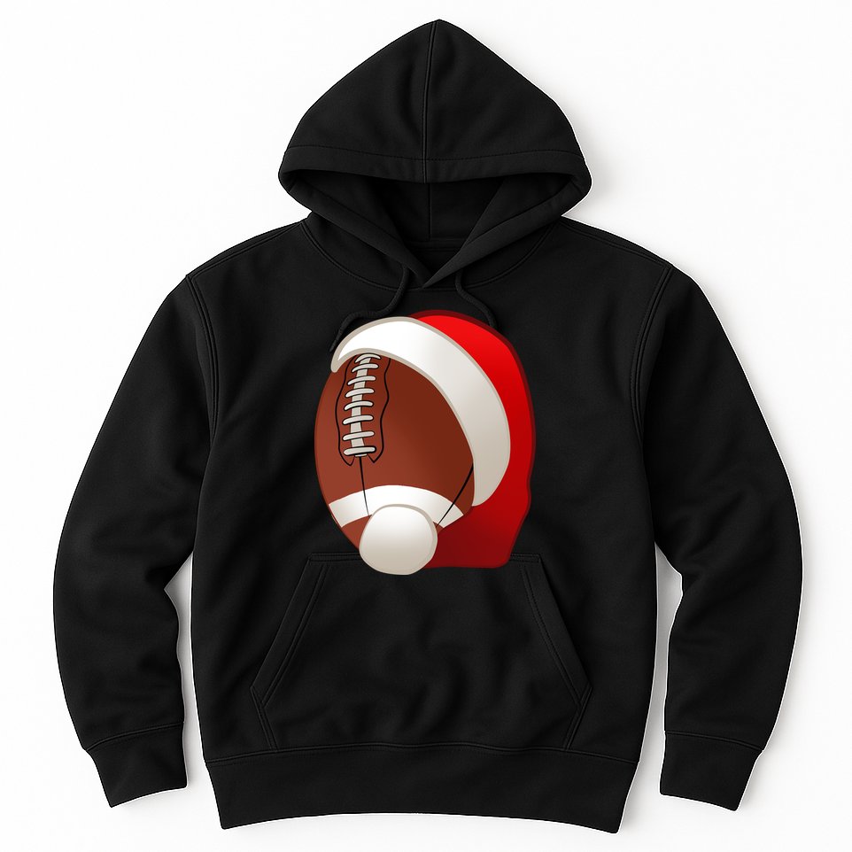 Football Christmas Santa Hoodie