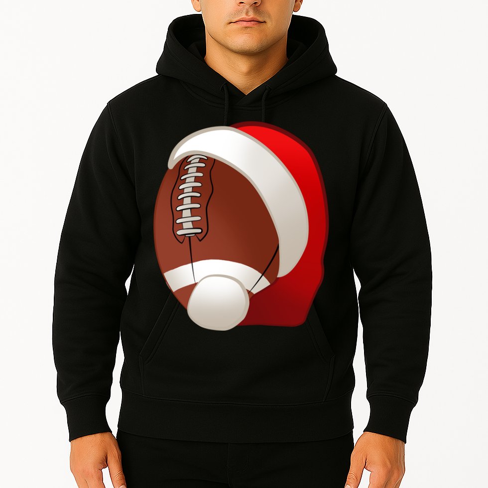 Football Christmas Santa Hoodie
