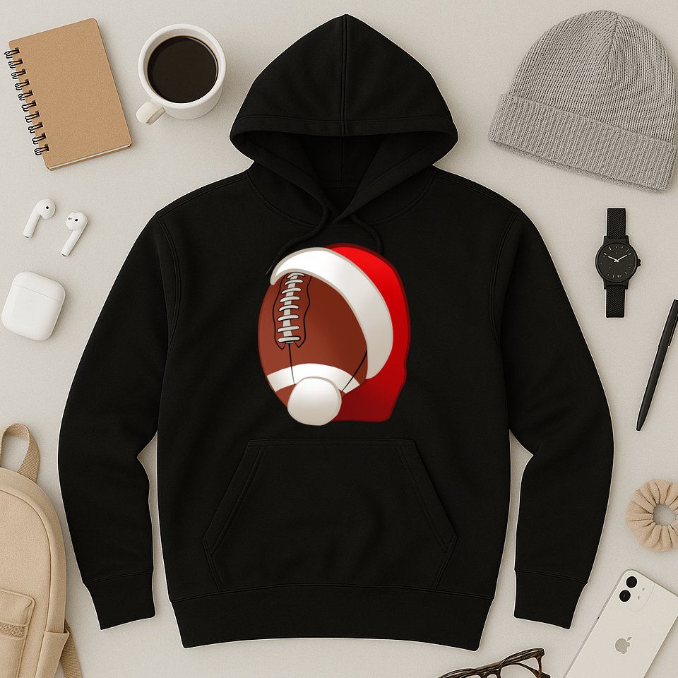Football Christmas Santa Hoodie