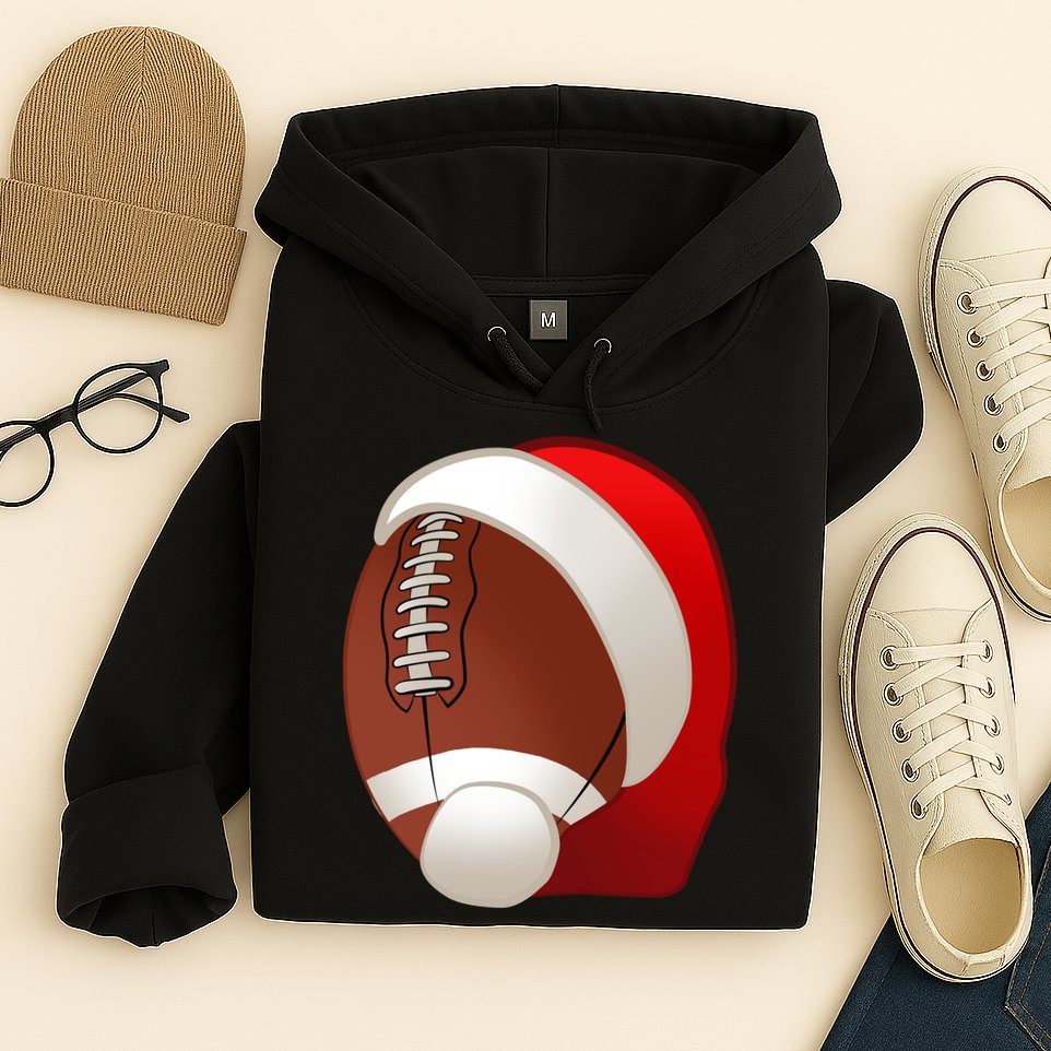 Football Christmas Santa Hoodie