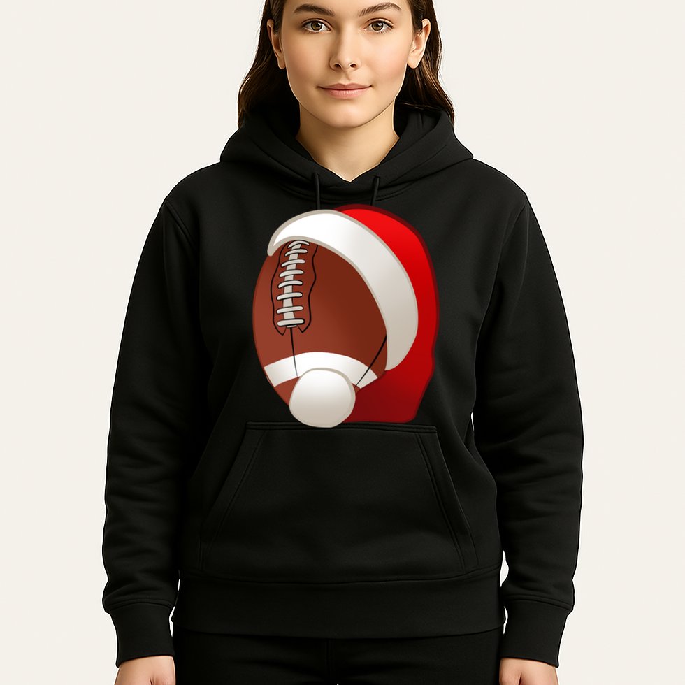 Football Christmas Santa Hoodie