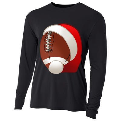 Football Christmas Santa Cooling Performance Long Sleeve Crew