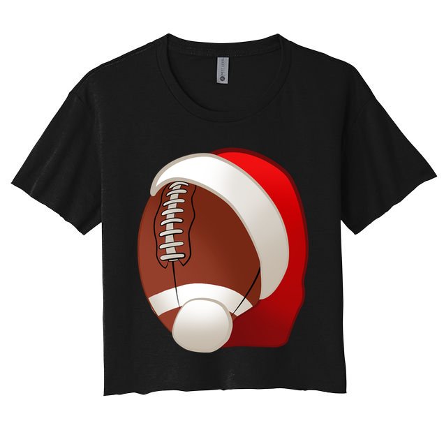 Football Christmas Santa Crop Top