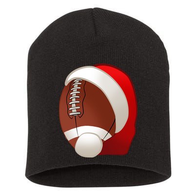Football Christmas Santa Short Acrylic Beanie