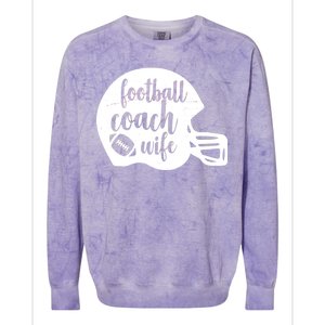 Football Coach Wife Colorblast Crewneck Sweatshirt