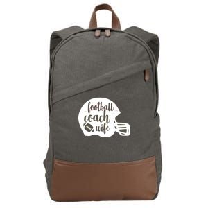 Football Coach Wife Cotton Canvas Backpack