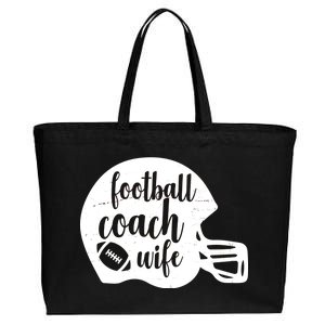 Football Coach Wife Cotton Canvas Jumbo Tote