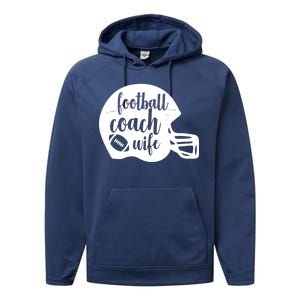 Football Coach Wife Performance Fleece Hoodie