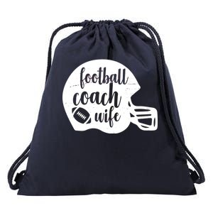 Football Coach Wife Drawstring Bag