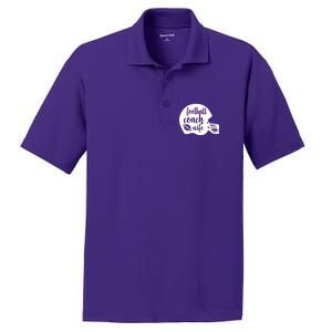 Football Coach Wife PosiCharge RacerMesh Polo