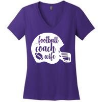 Football Coach Wife Women's V-Neck T-Shirt