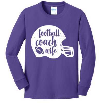 Football Coach Wife Kids Long Sleeve Shirt