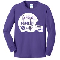 Football Coach Wife Kids Long Sleeve Shirt