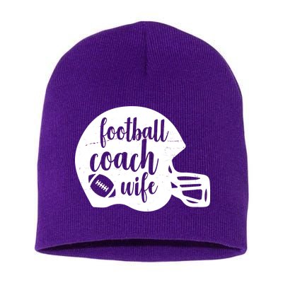 Football Coach Wife Short Acrylic Beanie