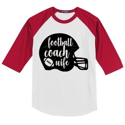 Football Coach Wife Kids Colorblock Raglan Jersey