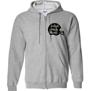 Football Coach Wife Full Zip Hoodie