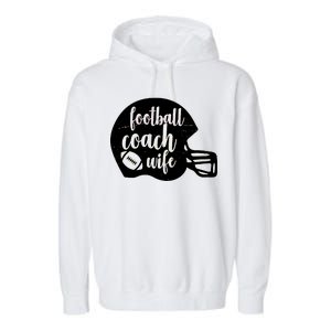 Football Coach Wife Garment-Dyed Fleece Hoodie