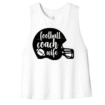 Football Coach Wife Women's Racerback Cropped Tank