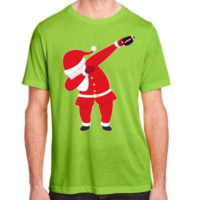 Football Dabbing Santa Adult ChromaSoft Performance T-Shirt