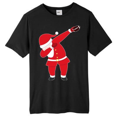 Football Dabbing Santa Tall Fusion ChromaSoft Performance T-Shirt