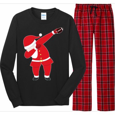 Football Dabbing Santa Long Sleeve Pajama Set