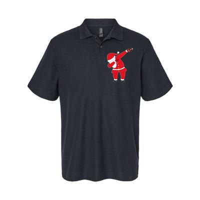 Football Dabbing Santa Softstyle Adult Sport Polo