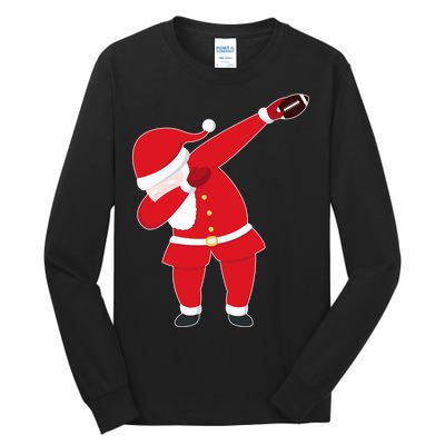 Football Dabbing Santa Tall Long Sleeve T-Shirt