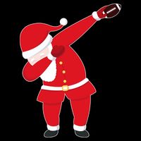 Football Dabbing Santa Poster