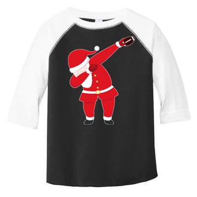 Football Dabbing Santa Toddler Fine Jersey T-Shirt