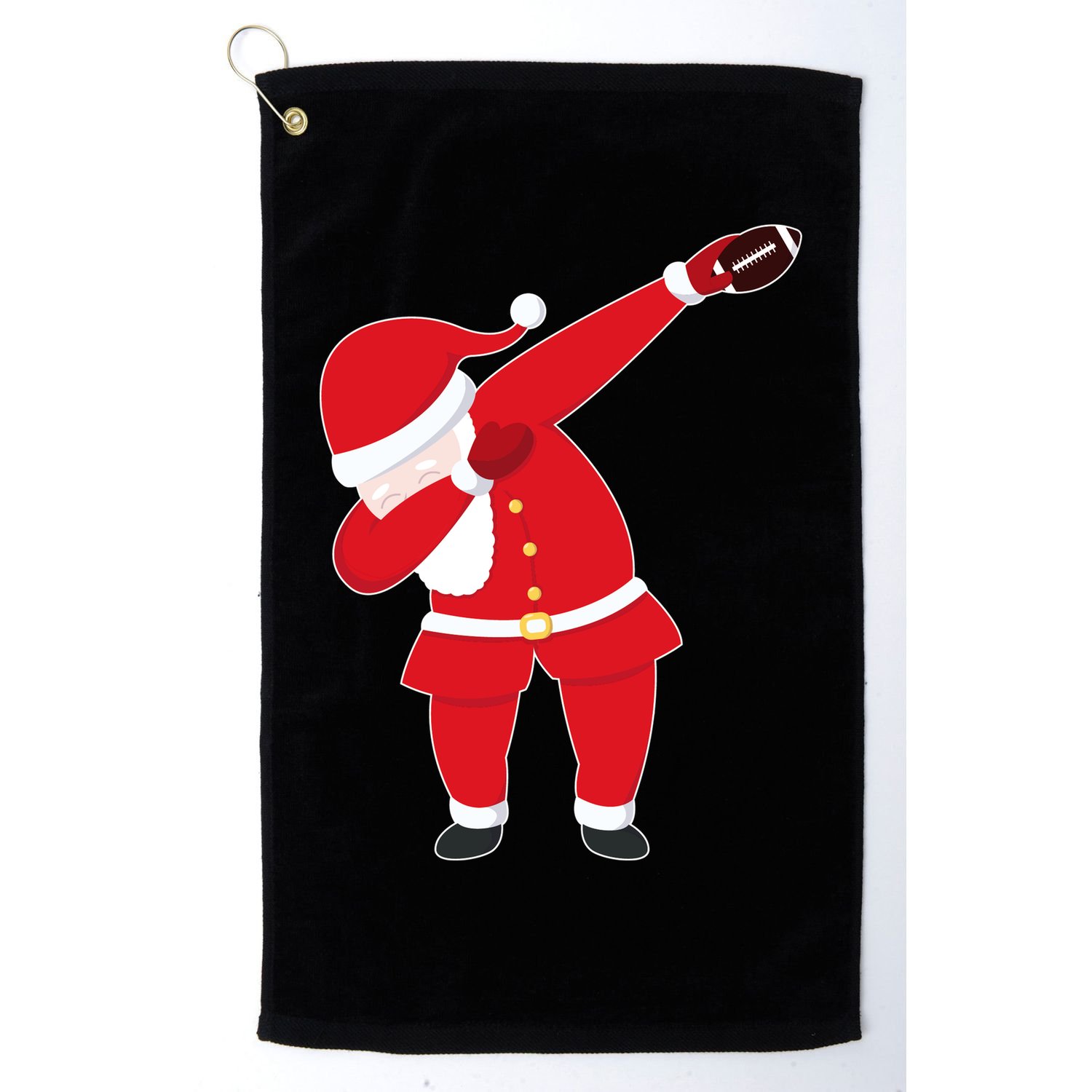 Football Dabbing Santa Golf Towel