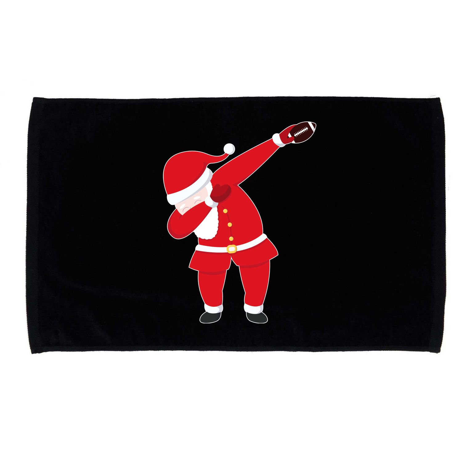 Football Dabbing Santa Microfiber Hand Towel