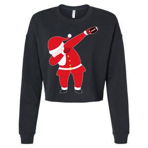 Football Dabbing Santa Cropped Pullover Crew