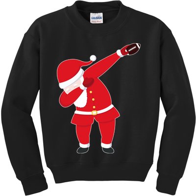 Football Dabbing Santa Kids Sweatshirt