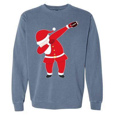 Football Dabbing Santa Garment-Dyed Sweatshirt