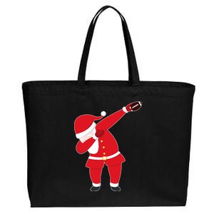 Football Dabbing Santa Cotton Canvas Jumbo Tote