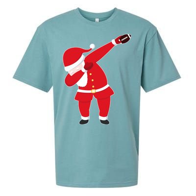 Football Dabbing Santa Sueded Cloud Jersey T-Shirt