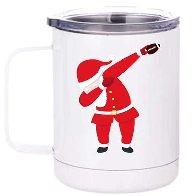 Football Dabbing Santa 12 oz Stainless Steel Tumbler Cup