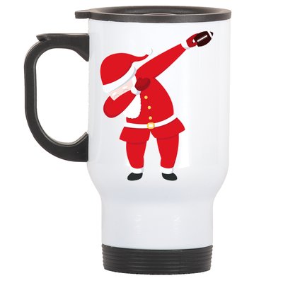 Football Dabbing Santa Stainless Steel Travel Mug