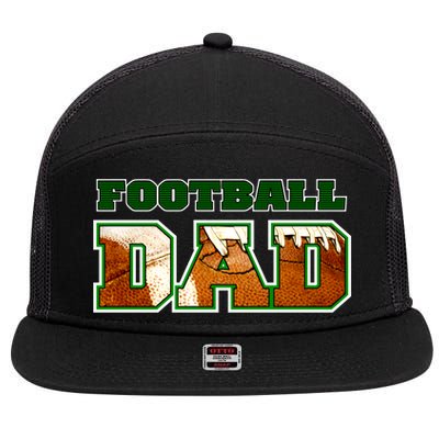 Football Dad Graphic Sports 7 Panel Mesh Trucker Snapback Hat