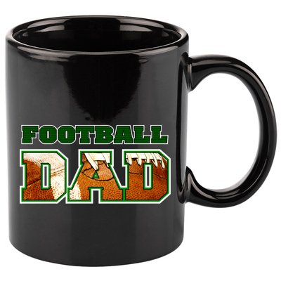 Football Dad Graphic Sports 11oz C Handle Ceramic Mug