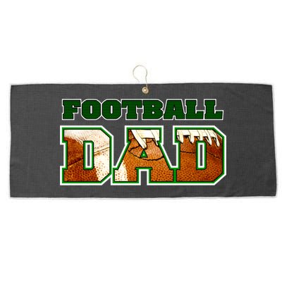 Football Dad Graphic Sports Large Microfiber Waffle Golf Towel