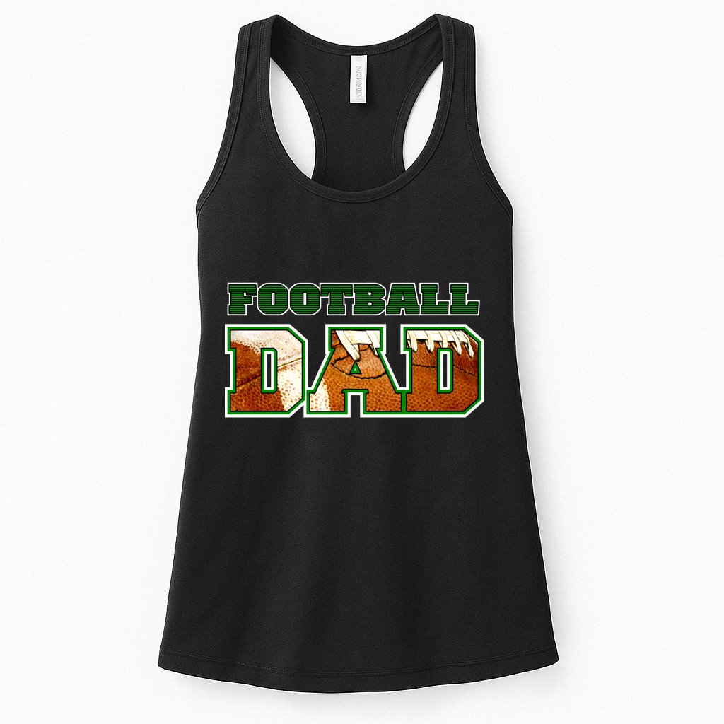 Football Dad Graphic Sports Womens Tank Top