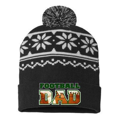 Football Dad Graphic Sports USA-Made Snowflake Beanie