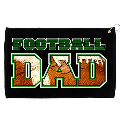 Football Dad Graphic Sports Grommeted Golf Towel