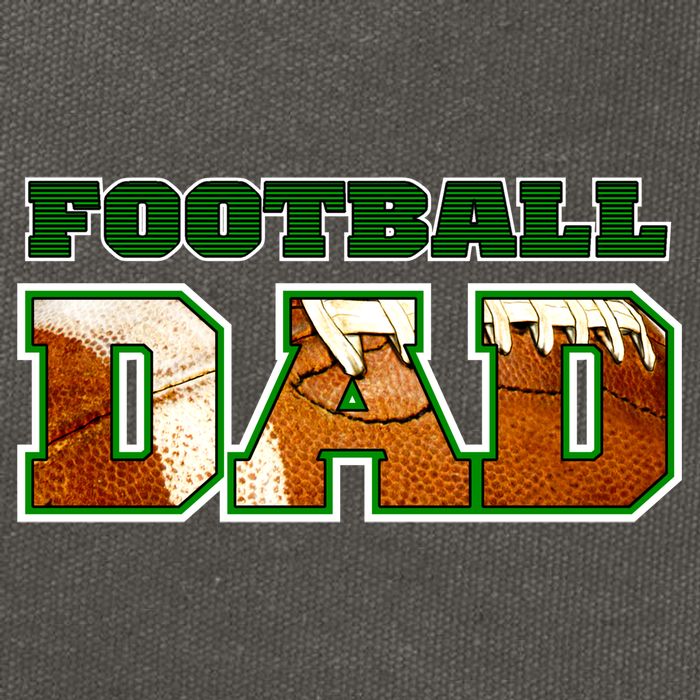 Football Dad Graphic Sports Cotton Canvas Backpack