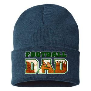 Football Dad Graphic Sports Sustainable Knit Beanie