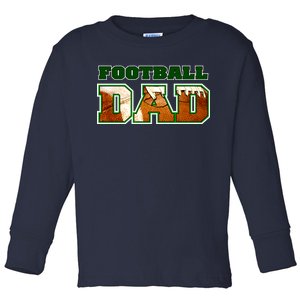 Football Dad Graphic Sports Toddler Long Sleeve Shirt